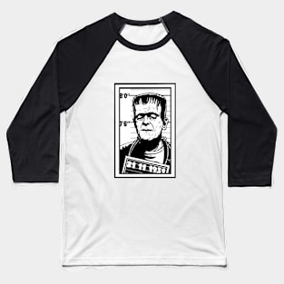 Frankenstein Mugshot Baseball T-Shirt